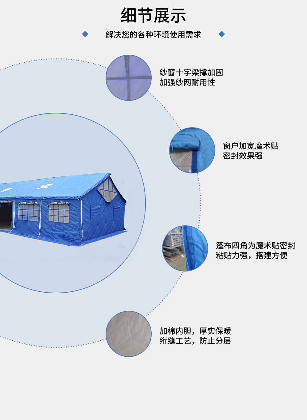 60㎡救灾单帐篷